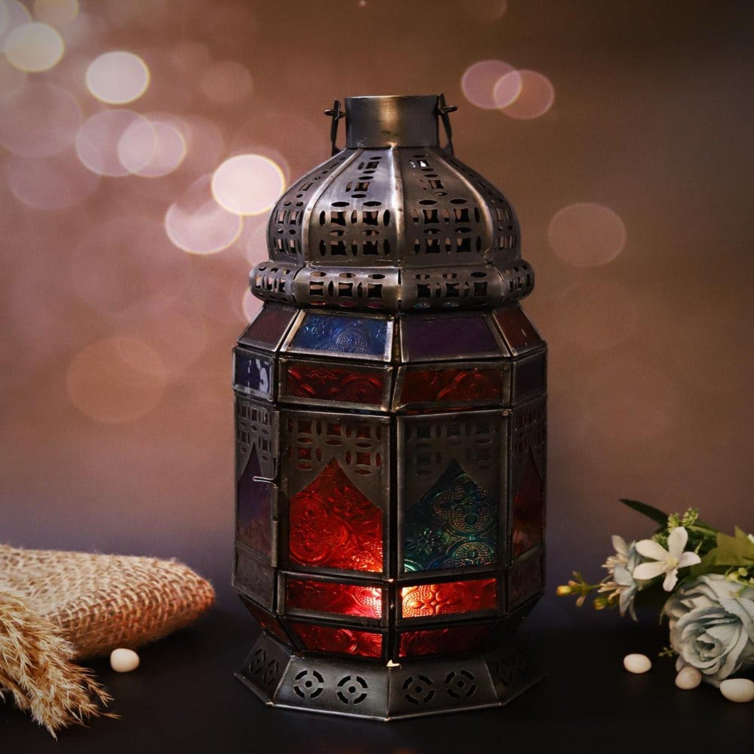 Authentic Handmade Moroccan Lantern - Large Size - Hilalful